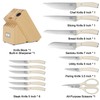 WANGMAZI Professional Kitchen Knife Set, Chef Knife Block Set German