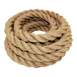 SGT KNOTS Twisted ProManila Rope - UnManila, Twisted 3 Strand Outdoor Rope, Lightweight Synthetic Rope for DIY Projects, Marine, Commercial l,All-Purpose Utility Cord (1.25" x 50ft)