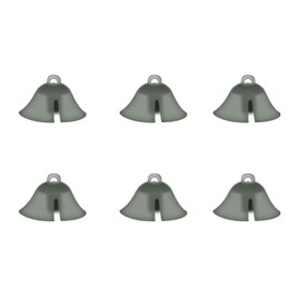 Banglijian Hearing Aid Ear Domes, 6 Ear Domes Open Design for 2B Size Sound Tube (Black-L)