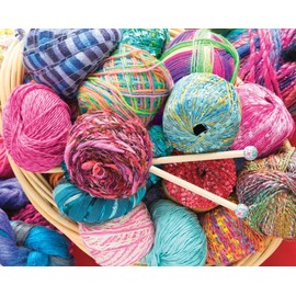 Springbok Majestic Value Brand 500 Piece Adult Puzzle of Colorful Yarn Bundles
