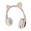 Glowing Cat Ears Bluetooth Headphone Bass Foldable Wireless Headwear Breathing