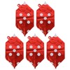 5pcs Cube Dice Balloons Party Balloons Decoration Red Dice Balloons