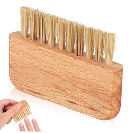 Ipetboom Wooden Nail Brush with Dense Bristles Finger and Toe Nail Scrubbing Tool for Deep Cleaning Durable Skin Friendly Design with Comfortable Grip