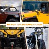 MOVOTOR Amber LED Pods, Waterproof IP68 Yellow Lens Cube Offroad