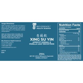 Bio Essence Health Sicecce 2104 Xing Su Yin/Apricot Kernal&Perilla Leaf Decoction 100g