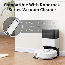 4Pack Washable Filter Replacement Parts Compatible with Q5 Pro Q5 Pro+(Plus) Q5 Max+(Plus) Q5 Q7 Q7+ Q7 Max Q7 Max+ Q8 Max Q8 Max+ Robot Vacuum Cleaner Accessories