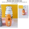 5Pcs Russian Nesting Dolls Hand Made Exquisite Wooden Animal Nesting