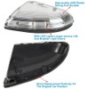 HECASA Mirror Turn Signal Light Housing Compatible with 2009-2018 Dodge