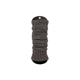 Ateena Ladies Girls Long Wool Knit Leg Warmers Ankle Warmer Leg Warmer Acrylic with Wool Maximum Calf Circumference - 40cm or 48cm Length - 60cm, darkgray