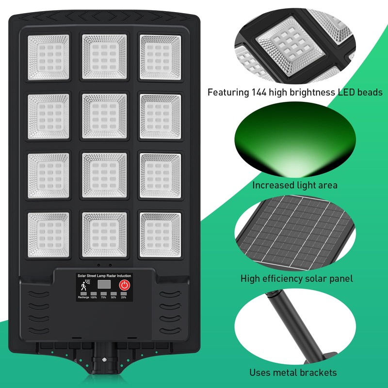 Hog Light for Night Hunting,22000LM Powered Feeder Light(Green) Solar Lights