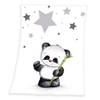 Fleece Blanket with Panda Motif 75 x 100 cm Microfibre