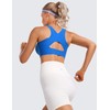 CRZ YOGA Women's Flex Sculpt Sports Bra High Impact Padded