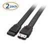 Cable Matters 2-Pack 6 Gbps SATA III to eSATA Cable