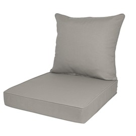 Incoroy Outdoor Deep Seat Cushion Set, Deep Patio Chair Cushions, Outdoor Seat Cushions for Patio Furniture, 22 x 24, Replacement Outdoor Couch Cushion for Sofa, Rain-Proof, Fade Resistant