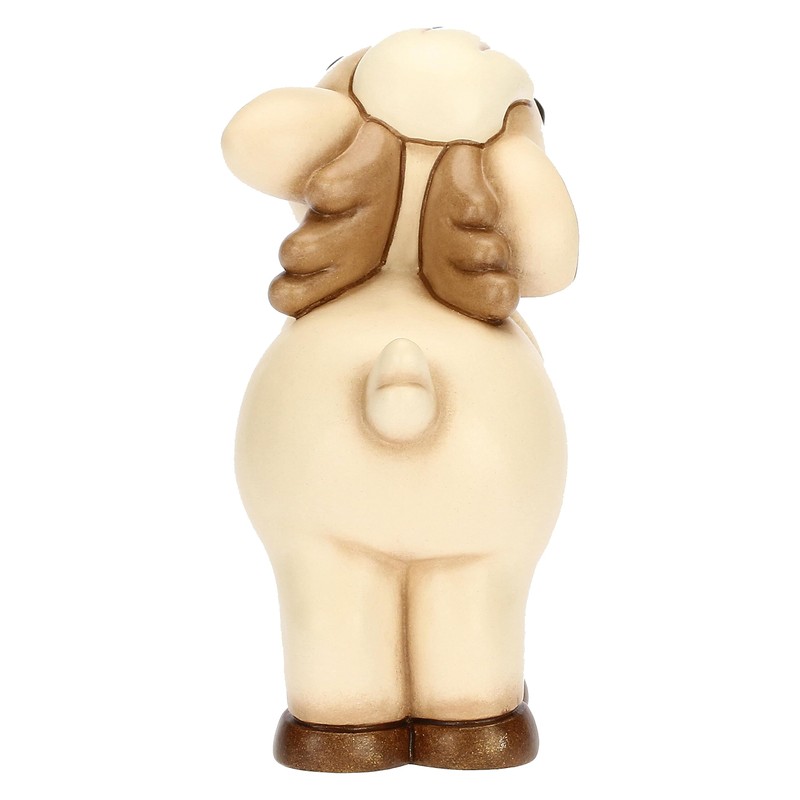 THUN, Reindeer Robin Standing Ceramic Hand Decorated Medium Version Christmas