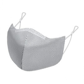 Men's Gray Pure Silver Thread Antibacterial Beak-Shaped Mask Washable