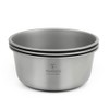 TOMSHOO 500ml Titanium Bowl Stackable Camping Bowl for Camping Hiking