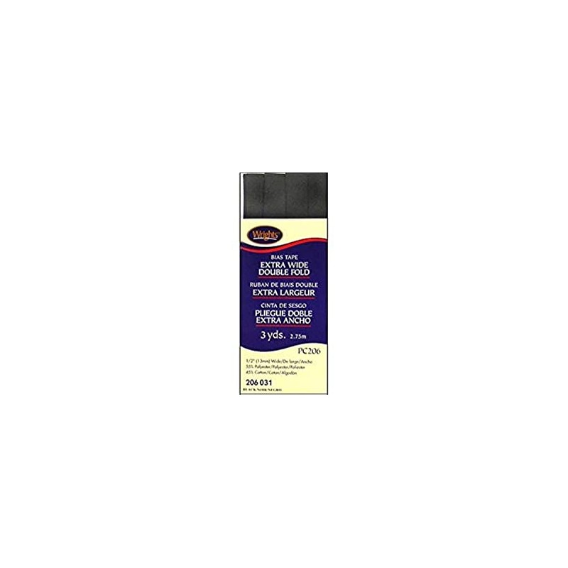 Wrights Products 117-206-031 Extra Wide Double Fold Bias Tape, 3