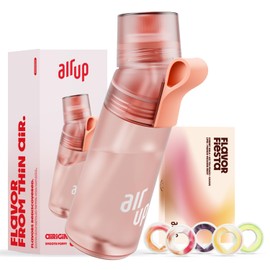 AIR UP® water bottle Gen2 original starter set with pods in 5 flavours I 600ml drinking bottle with sugar-free flavouring I dishwasher-safe, BPA-free I in Poppy Red