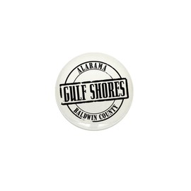 CafePress Gulf Shores Title W 1" Round Mini Button