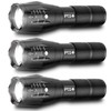 PeakPlus LED Tactical Flashlights High Lumens, Zoomable, 5 Modes Bright