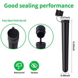 Urekt Tube Vials ( 6 Pack), Premium Waterproof Storage Tube Container Plastic Joint Holder Case Portable Travel Box Great for Outdoors