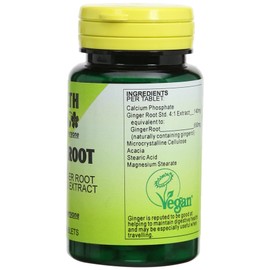 Health Plus Ginger Root 550mg Digestive Health Plant Supplement - 60 Tablets