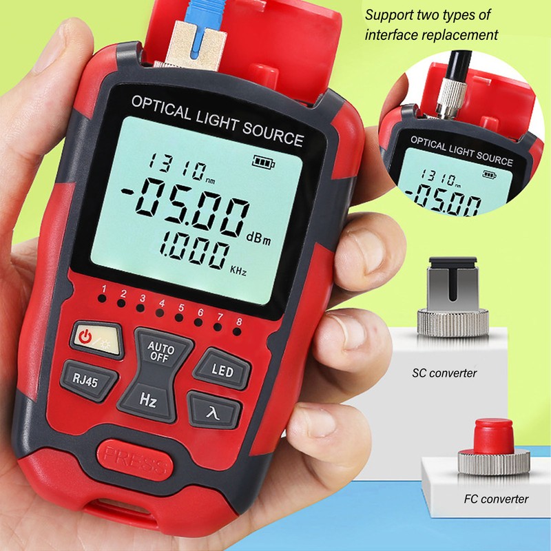 Optical Fiber Power Meter Single Mode Dual Wavelength 1310nm 1550nm