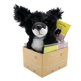 Joy Toy 20651 Joytoy Princess Maja von Hohenzollern Gino Adopt Me Plush 18 cm with Bracelet for the New BFF and Illustrated Reading Book in Gift Box 12 x 15 x 25 cm, Multicoloured, One Size