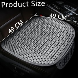 JNNJ 2 Stück Sitzkissen Auto Vordersitze, Auto Sitzauflage Sitzkissen Sitzbezüge Avec Fond Antidérapant, Anti Rutsch Autositzschoner, Für Auto Vordersitz(Grau)