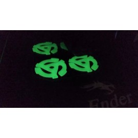 Vinyl Records Glow in the Dark 45rpm Adapter Spacers (Pack of Four)
