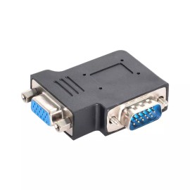 NFHK 수직 플랫 왼쪽 각도 90도 VGA SVGA 남성 대 여성 확장 어댑터 [Angled Down] NFHK Vertical Flat Left Angle 90 Degree VGA SVGA Male to Female Extension Adapter [Angled Down]