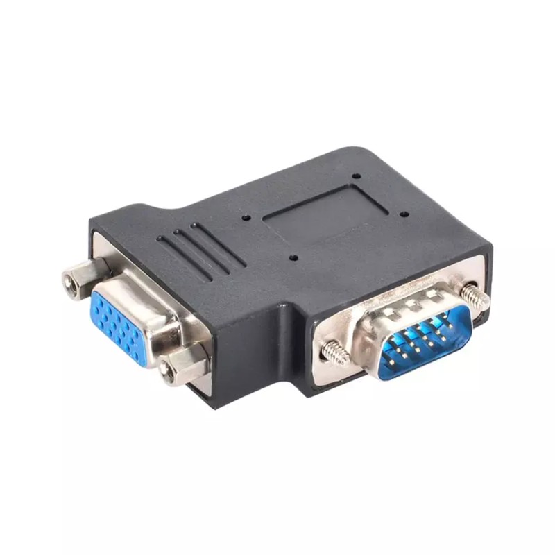 NFHK 수직 플랫 왼쪽 각도 90도 VGA SVGA 남성 대