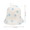 Healvian Russian Hats Hat Felt Sauna Hat Snowflake Pattern Bathhouse
