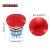 sourcing map 1PCS 5A 250V AC 16mm 5/8" Momentary Mushroom