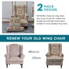 KRFOONN Wingback Chair Covers Slipcovers 2 Piece Stretch Wing Chair