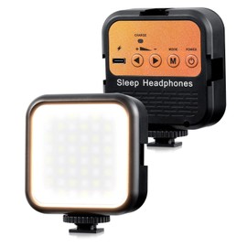 LED Video Light, Video Conference Lighting Kit, 1200mAh Rechargeable Soft Light Panel, 3000K-7000K Dimmable Camera Lights, for DJI OSMO Sony DSLR Canon Camera GoPro Vlogging