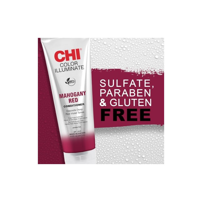 CHI Ionic Illuminate Mahogany Red Color Conditioner , 8.5 Fl