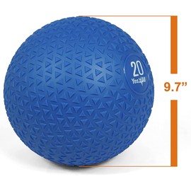 Yes4All Slam Balls, 10-40lb Medicine Ball Weight, Durable PVC Sand Filled Workout Dynamic Medicine Ball for Core Strengthen