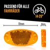 Kellago Cat's Eye Reflectors Bicycle [With Improved Reflection] 4 x