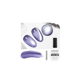 JODSONE 16.5ml Cat Eye Gel Nail Polish Glitter Light Gray Magnetic Reflective Translucent Need U V Curing