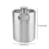 Mini Stainless Steel Beer Barrel with Spiral Cover Lid Practical