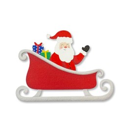 Roeda Brighten Your Life 27055m Santa in Sleigh Magnet