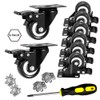 ASHGOOB 2" Caster Wheels Set of 8, Heavy Duty Casters
