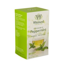 Whittard Organic Peppermint Herbal Infusion 20 Tag & Envelope Teabags