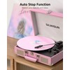 Silwisun Bluetooth in/Out Record Player with Speakers Turntable