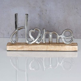 levandeo Stand Mango Lettering Home Height 11 cm Metal Wood Decorative Mango Wood Table Decoration Home Decoration