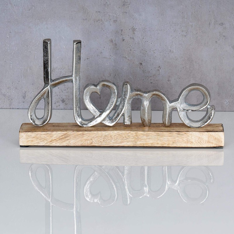 levandeo Stand Mango Lettering Home Height 11 cm Metal Wood
