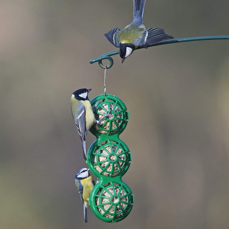 Jacobi Jayne BB-1 BasketBall Hanging Bird, Suet Ball Feeder, Green,