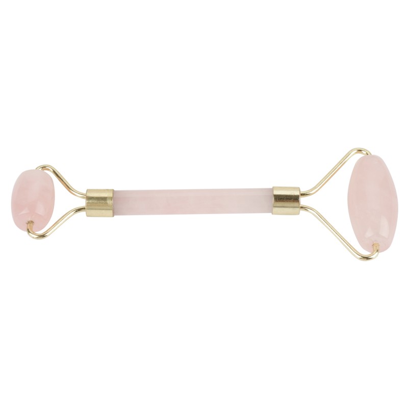 Natural Double Head Rose Quartz Jade Stone Roller & Scrapping